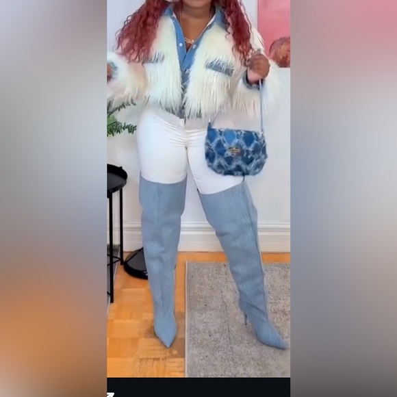 Azalea Wang Amby- Denim Boot - Picture 9 of 9